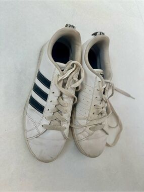 Womens White Adidas Neo baseline low top sneakers 7.5